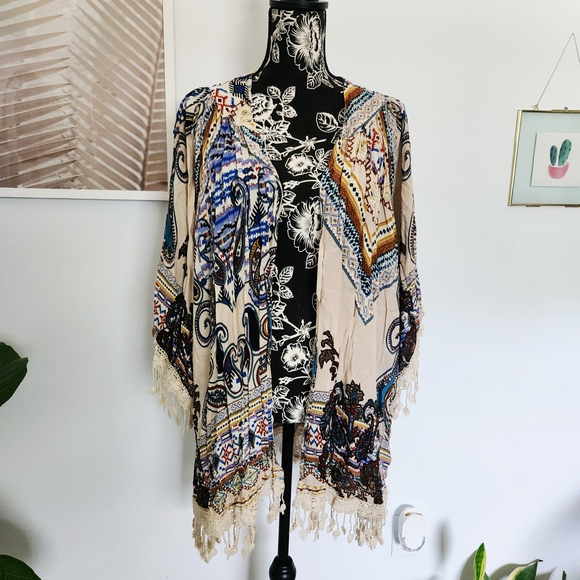 Umgee Sweaters - Umgee Multicolor Bohemian Cardigan